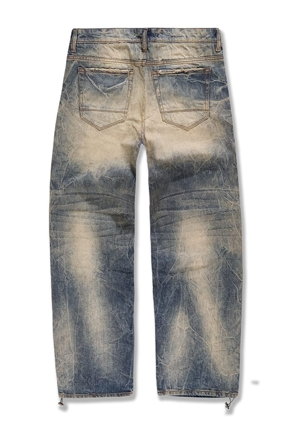 Wide Leg Fit - Reconstructed Denim (Lager) - Brian Collection - Image 3