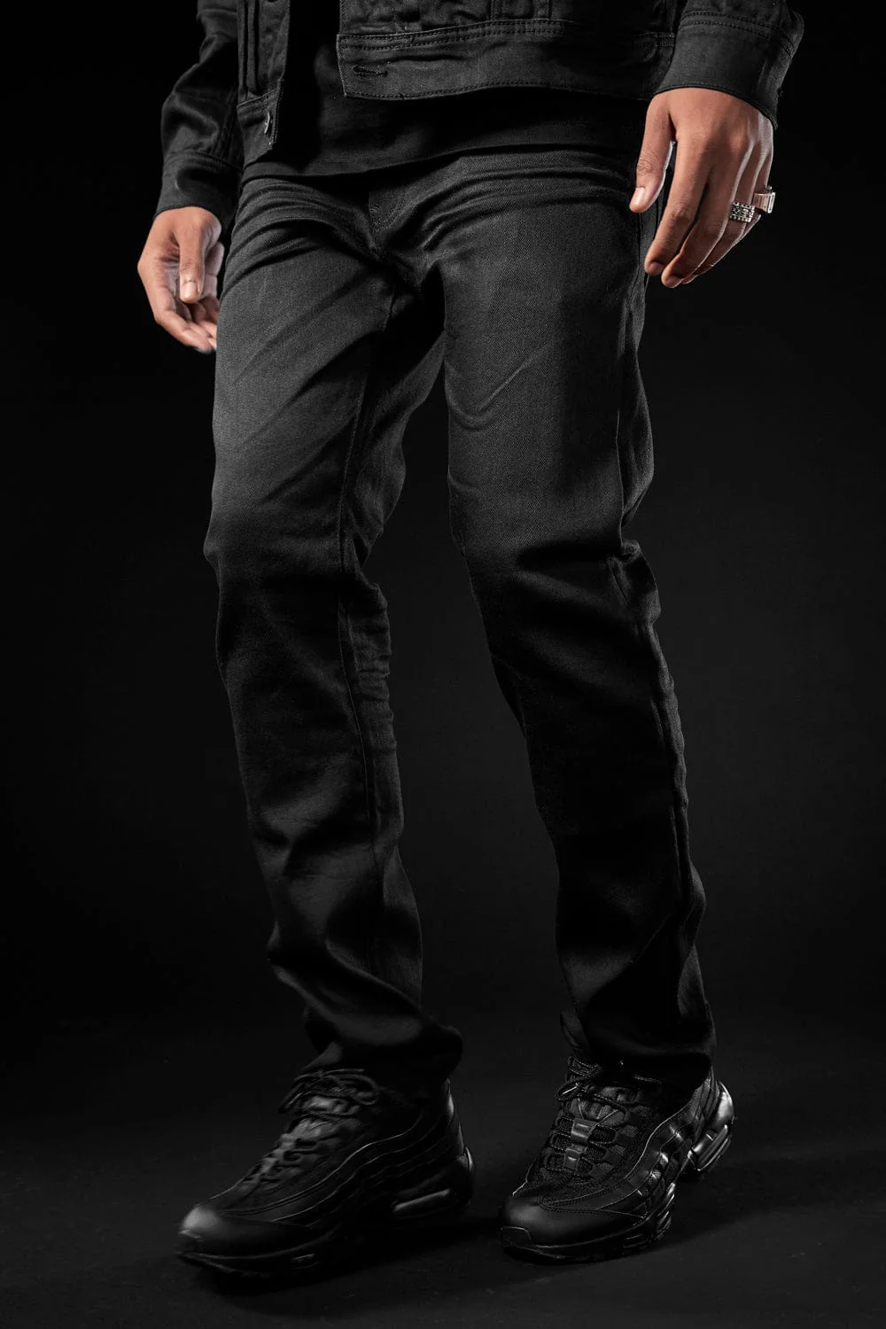 Straight Fit - Obsidian Denim (Black) - Collins Collection - Image 3