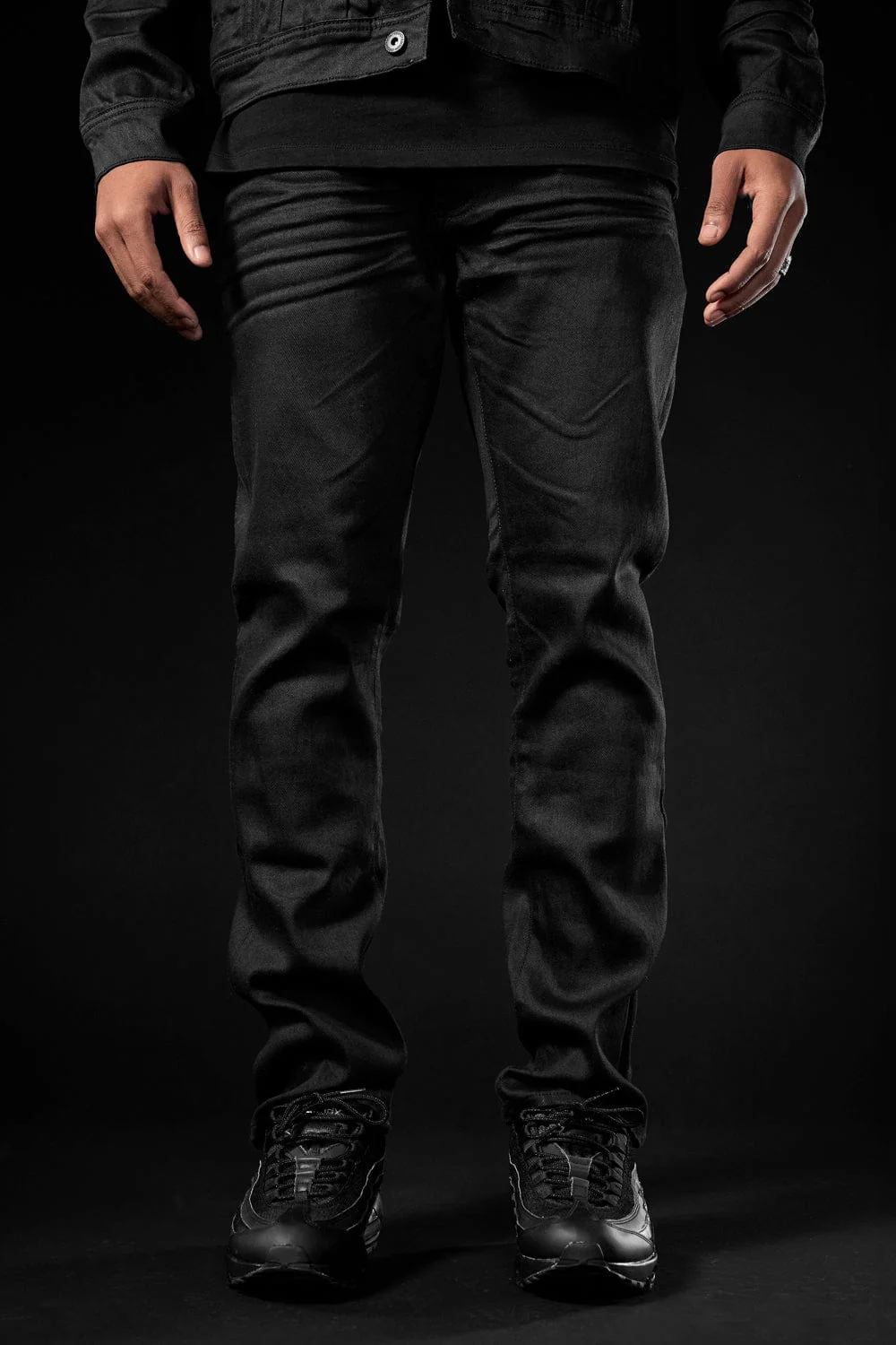 Straight Fit - Obsidian Denim (Black) - Collins Collection - Image 4