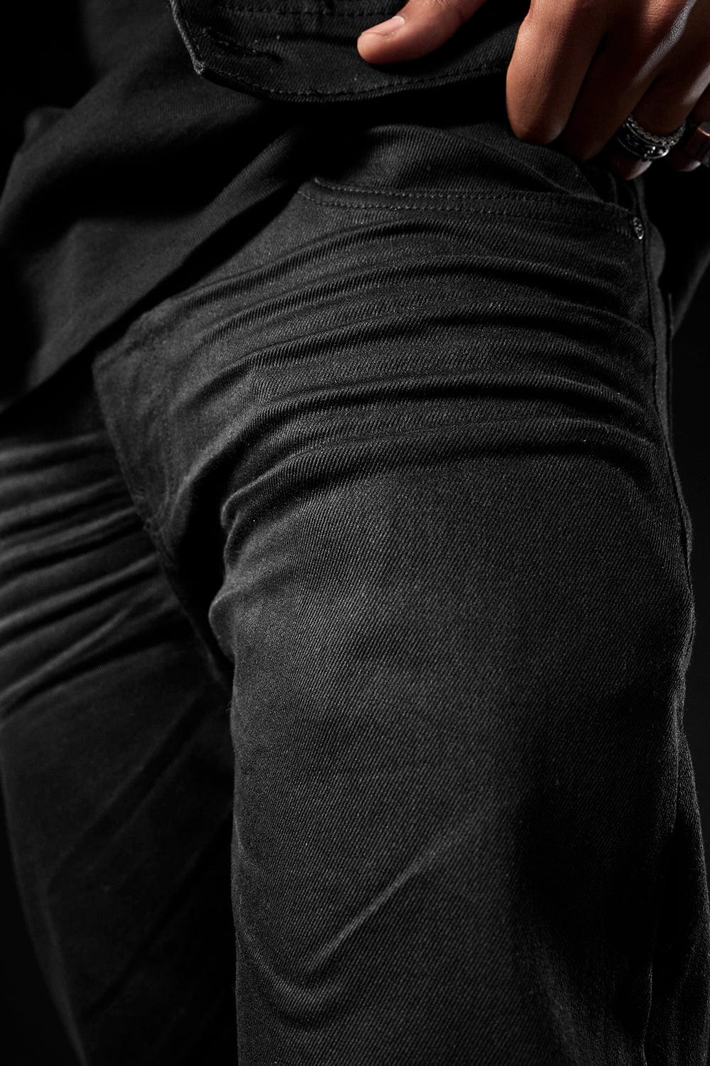 Straight Fit - Obsidian Denim (Black) - Collins Collection - Image 5
