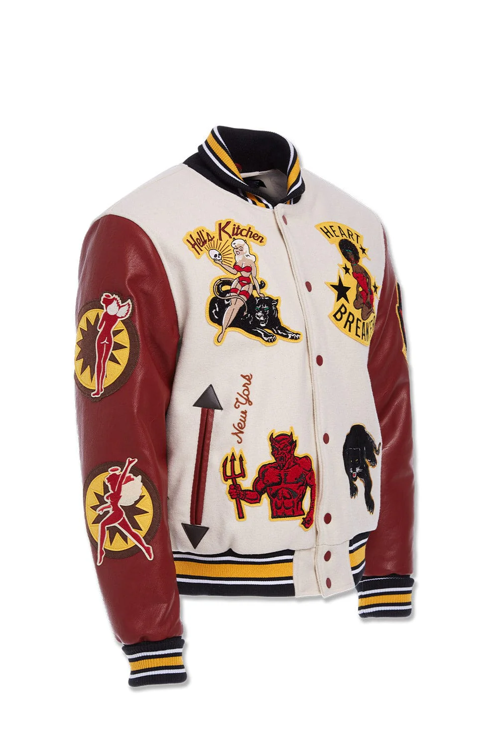 Hell's Kitchen Varsity Jacket (Cream) - Image 8