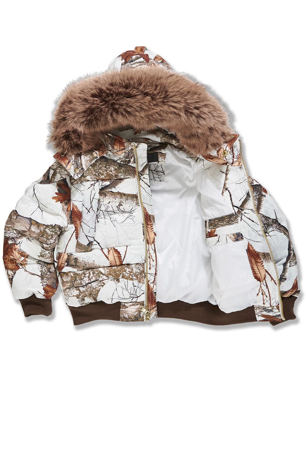 Kids Cross Bay Bomber Jacket (Snow Camo) - Image 9