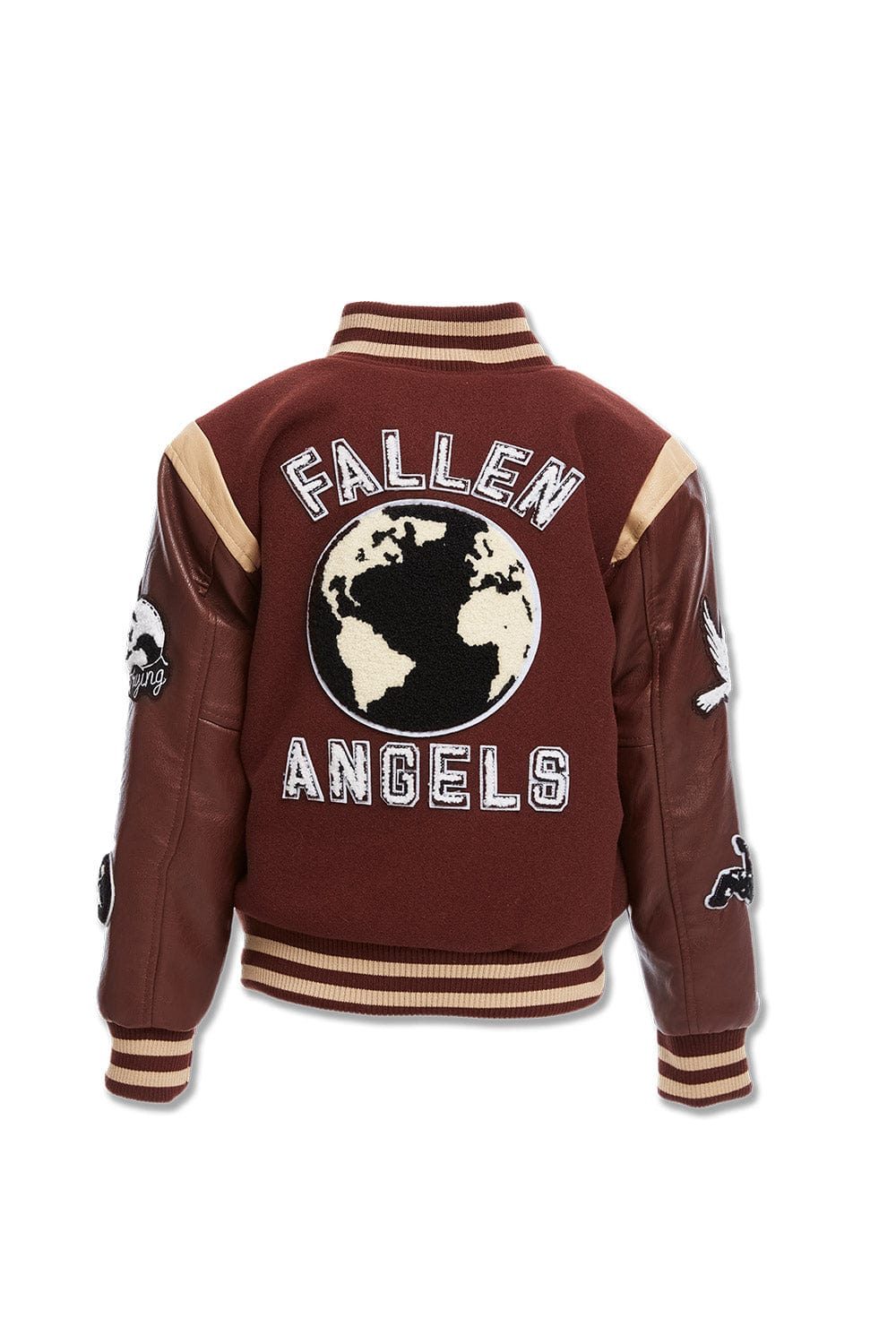Kids Fallen Angels Varsity Jacket (Chocolate) - Image 5
