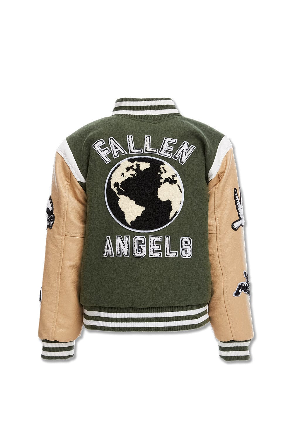 Kids Fallen Angels Varsity Jacket (Pine) - Image 4