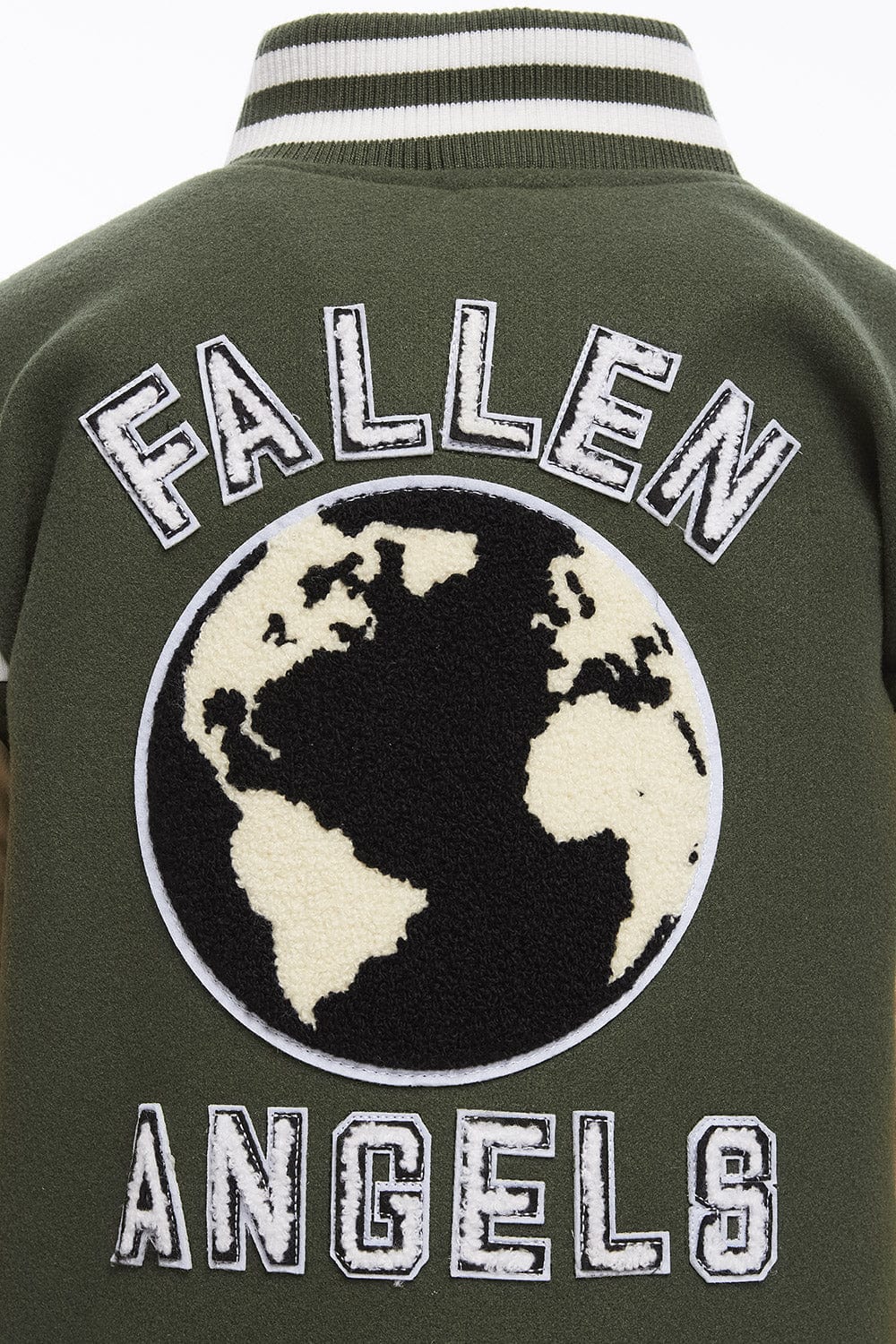 Kids Fallen Angels Varsity Jacket (Pine) - Image 7