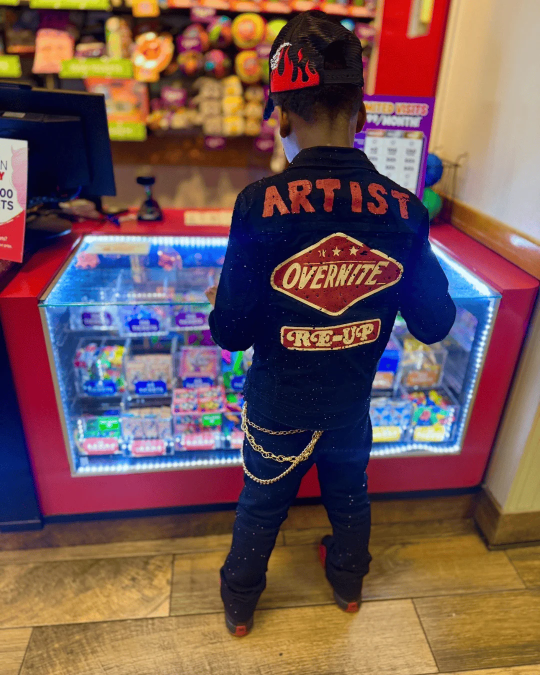 Kids Local Dealer Stacked Denim (Jet Black) - Image 6