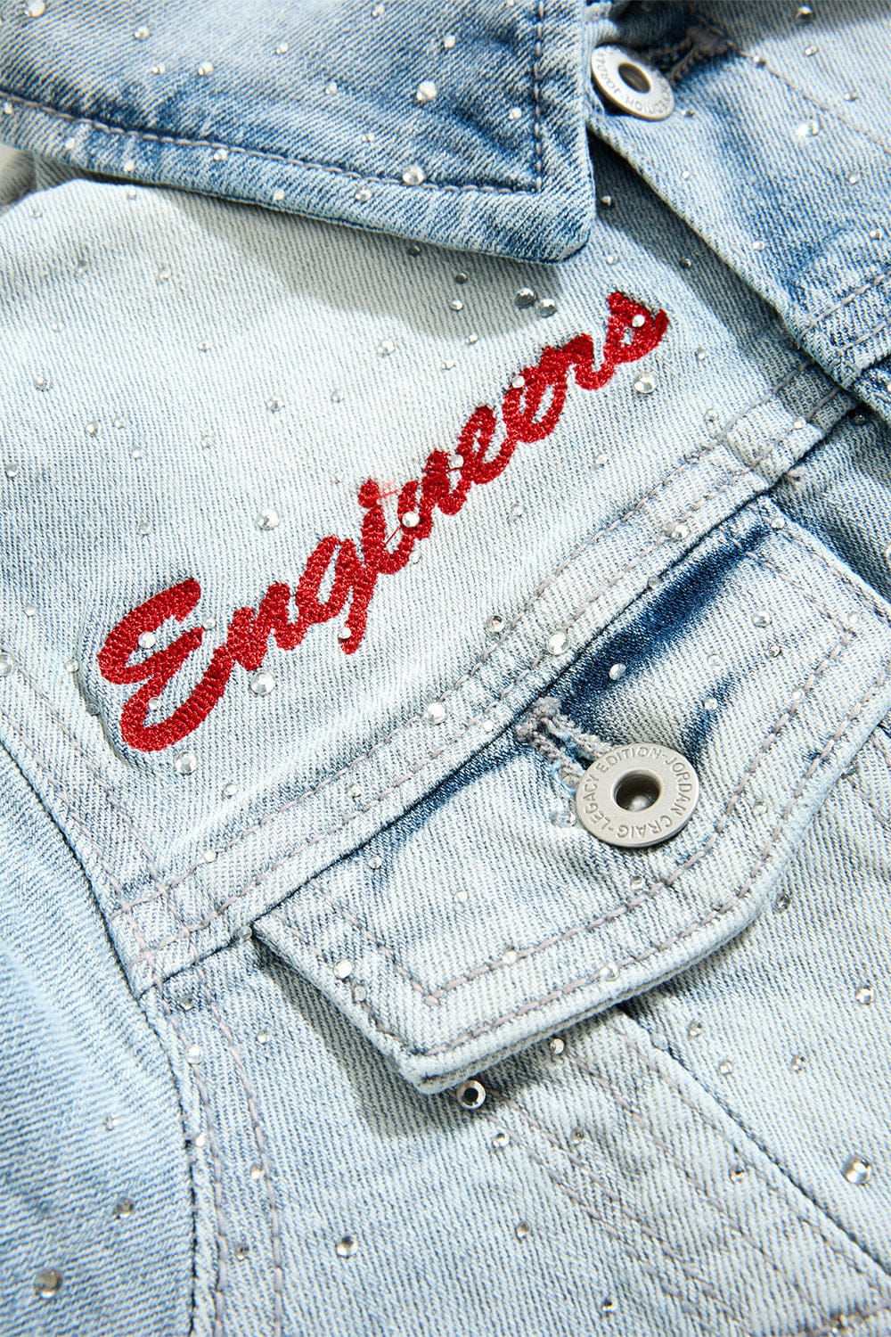 Kids Local Dealer Trucker Jacket (Iced White) - Image 8