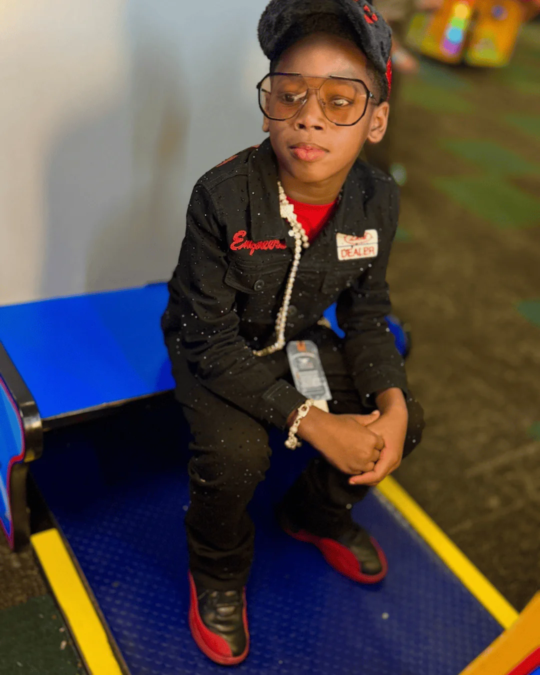 Kids Local Dealer Trucker Jacket (Jet Black) - Image 7