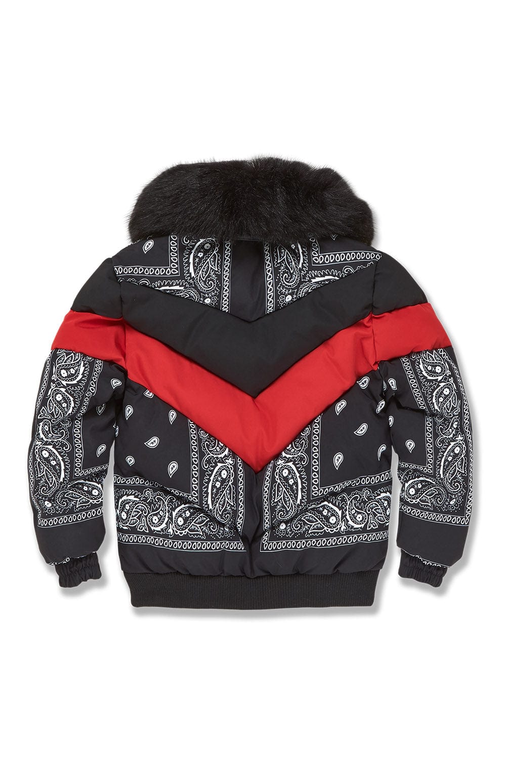 Kids Paisley Bomber Jacket (Black) - Image 4