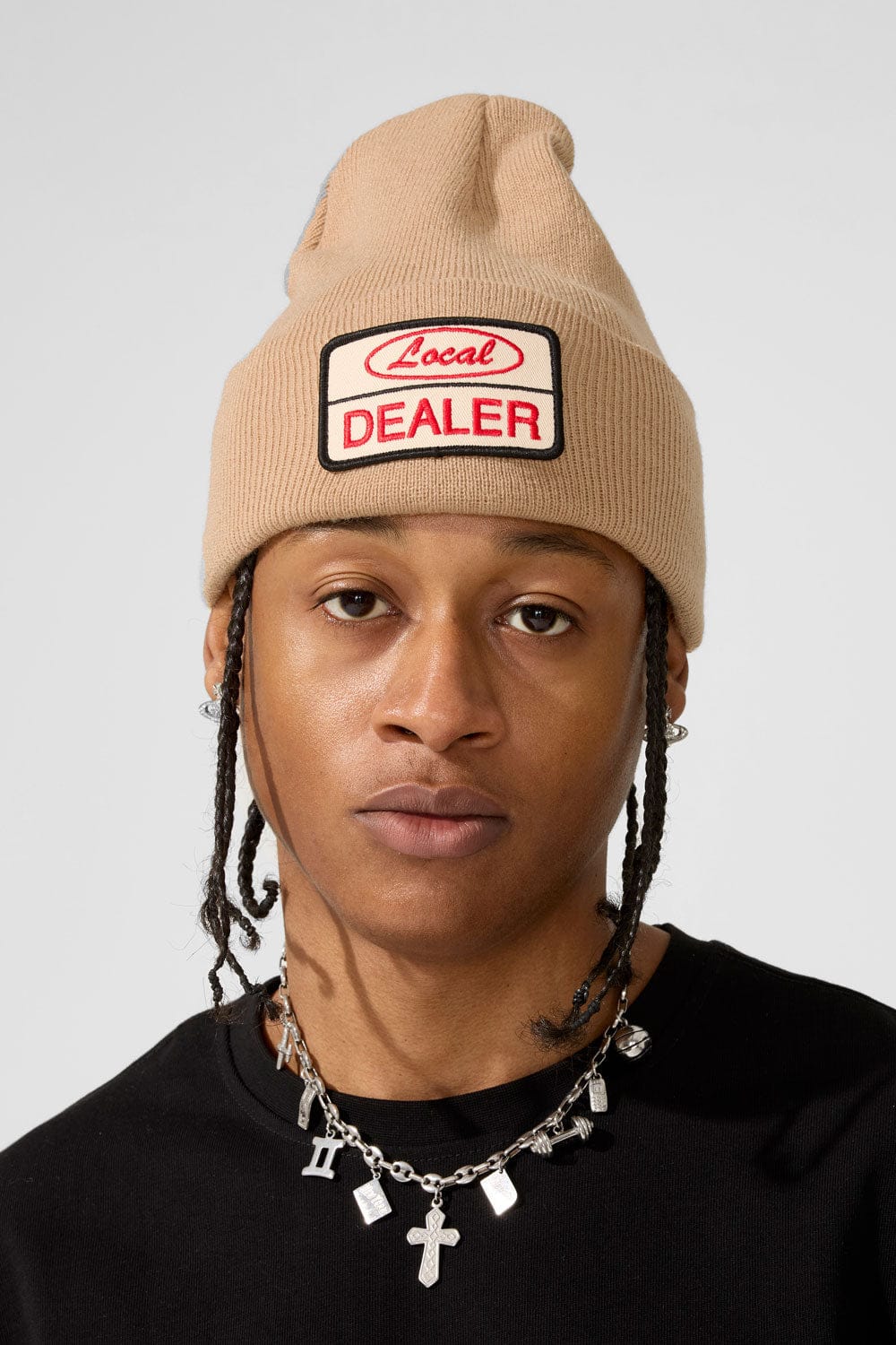 Local Dealer Knit Beanie (Khaki) - Image 3
