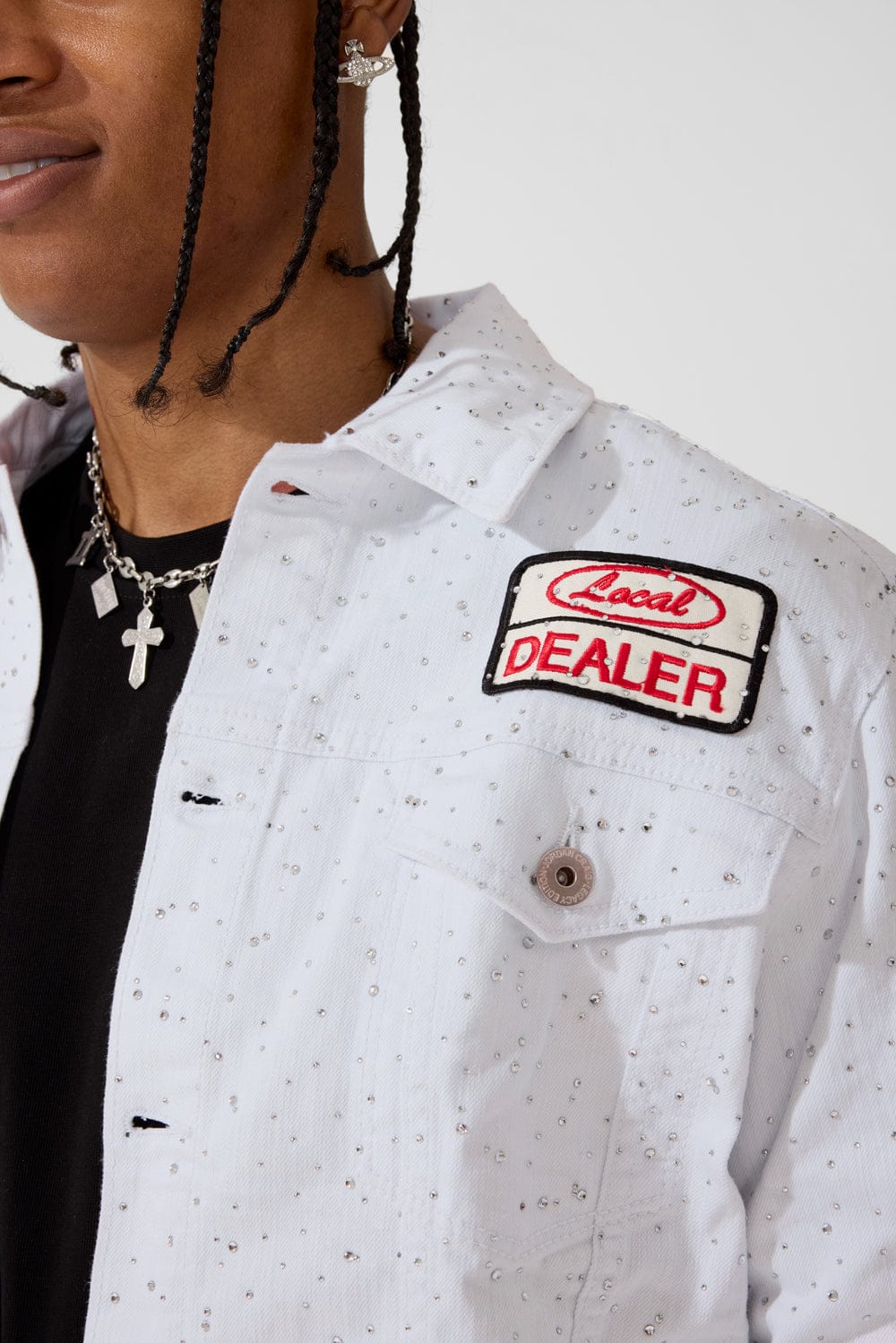 Local Dealer Trucker Jacket (White) - Image 6