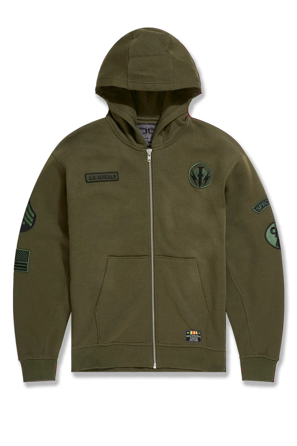 Prestige Tonal Zip Hoodie (Army Green) - Image 11