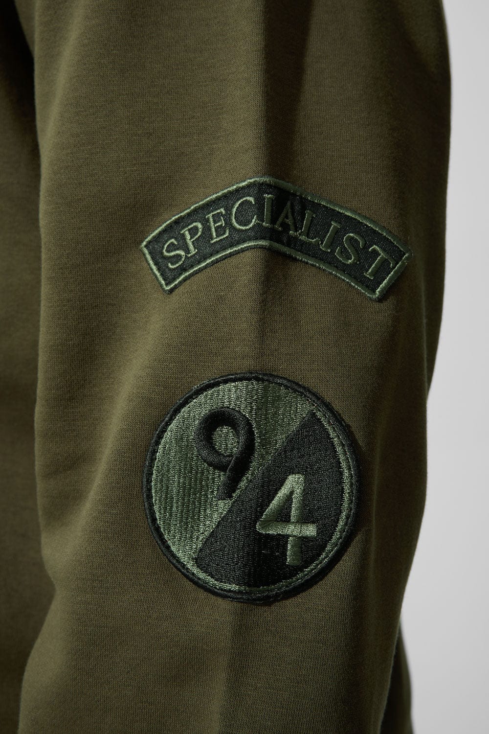 Prestige Tonal Zip Hoodie (Army Green) - Image 5