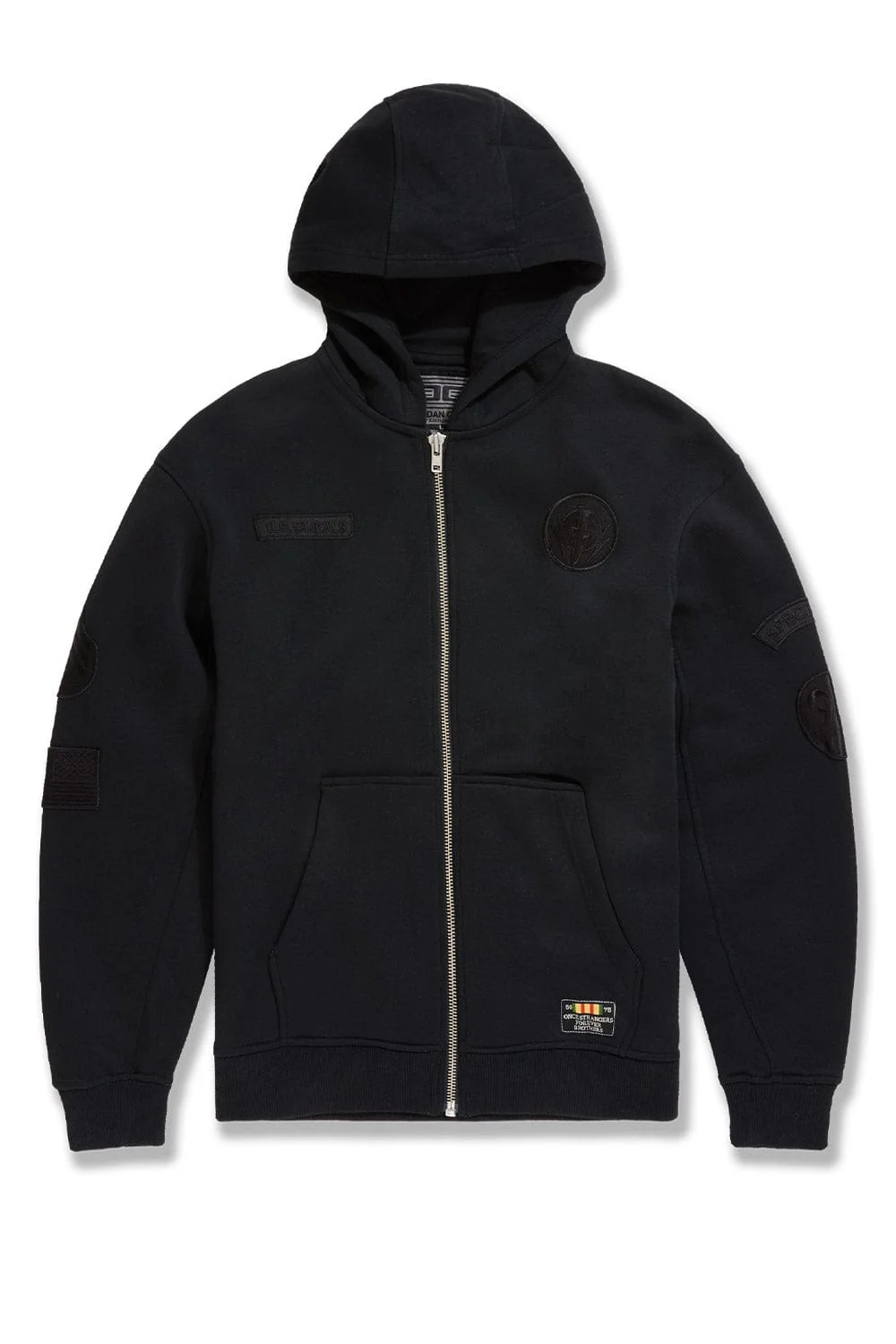 Prestige Tonal Zip Hoodie (Black) - Image 11