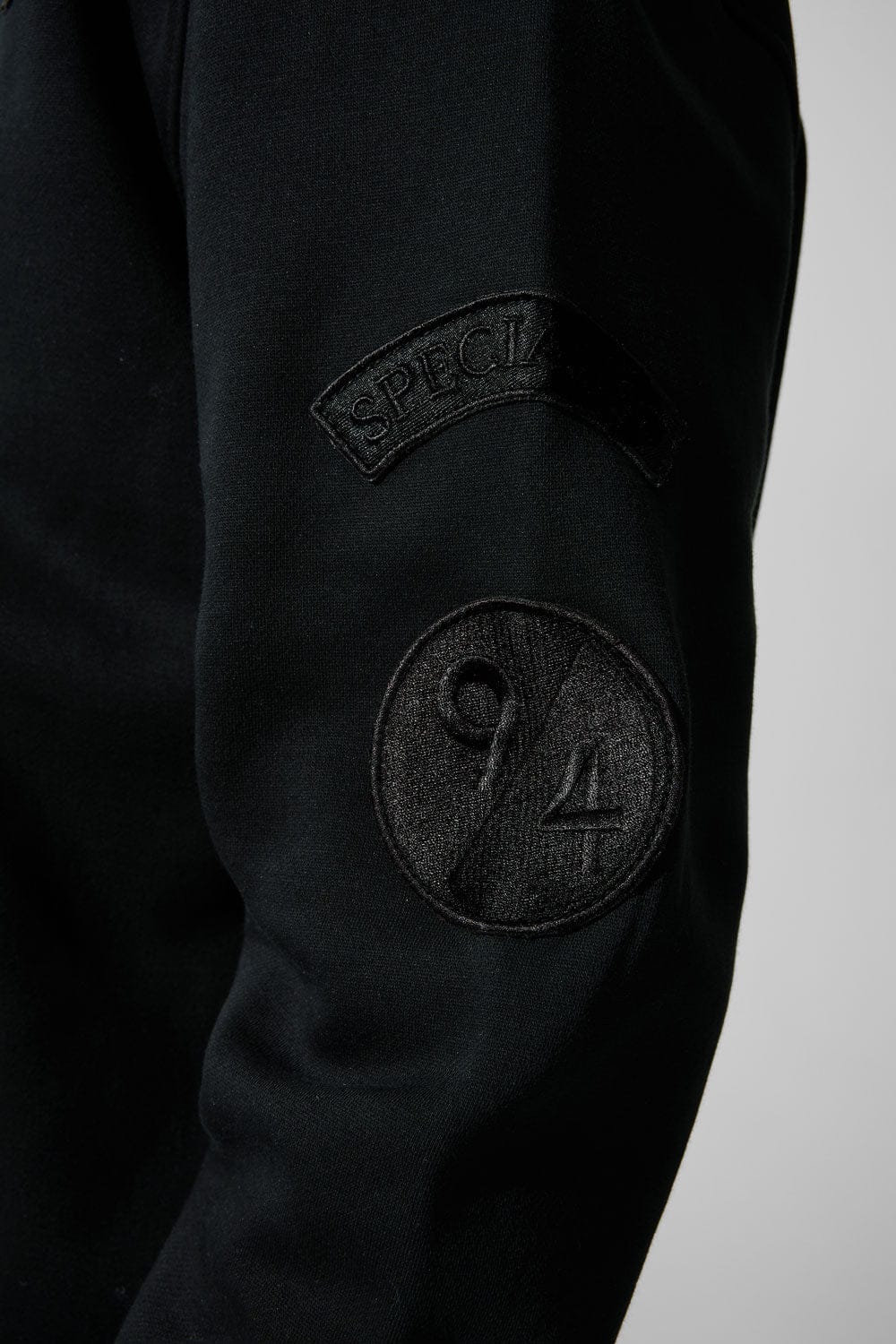 Prestige Tonal Zip Hoodie (Black) - Image 5
