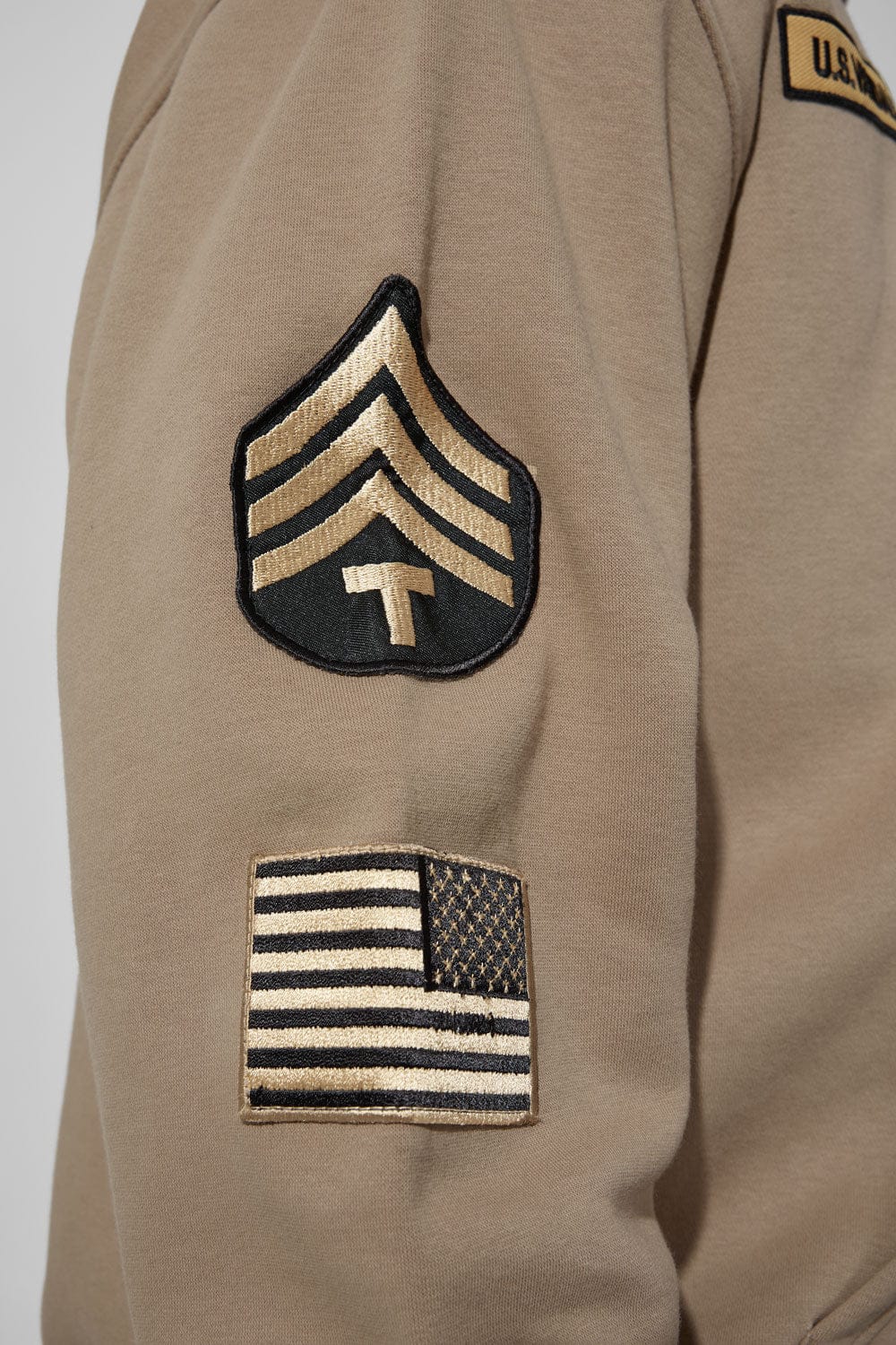 Prestige Tonal Zip Hoodie (Khaki) - Image 4