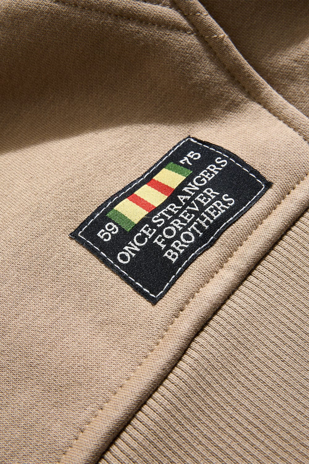 Prestige Tonal Zip Hoodie (Khaki) - Image 8
