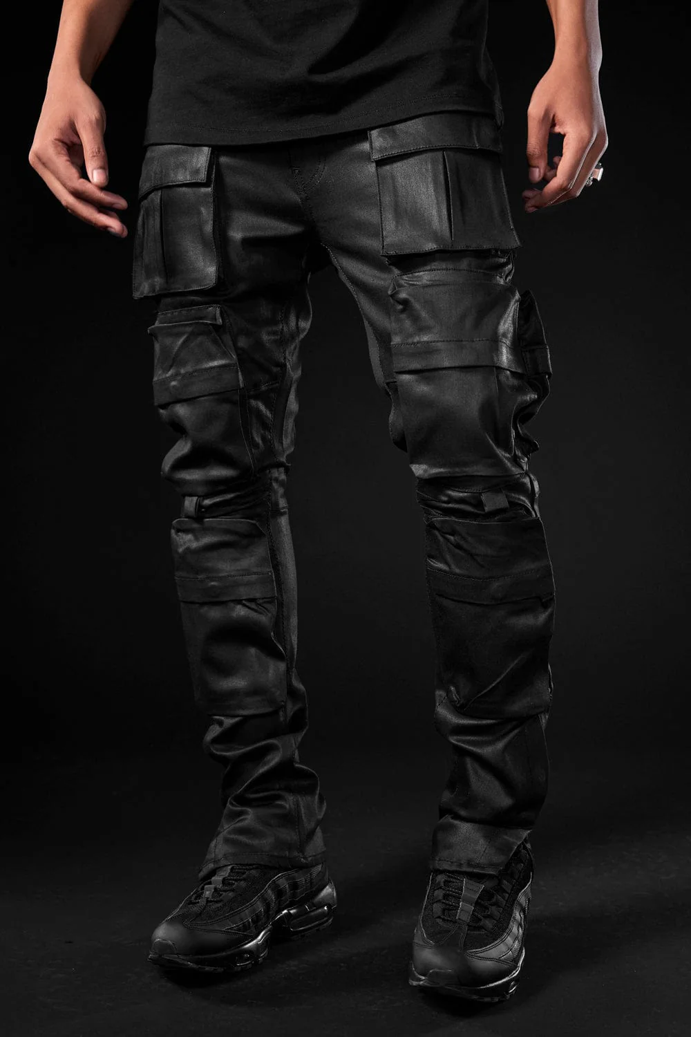 Slim Taper Fit - Midnight Mercenary Denim (Jet Black) - Sean Collection - Image 3