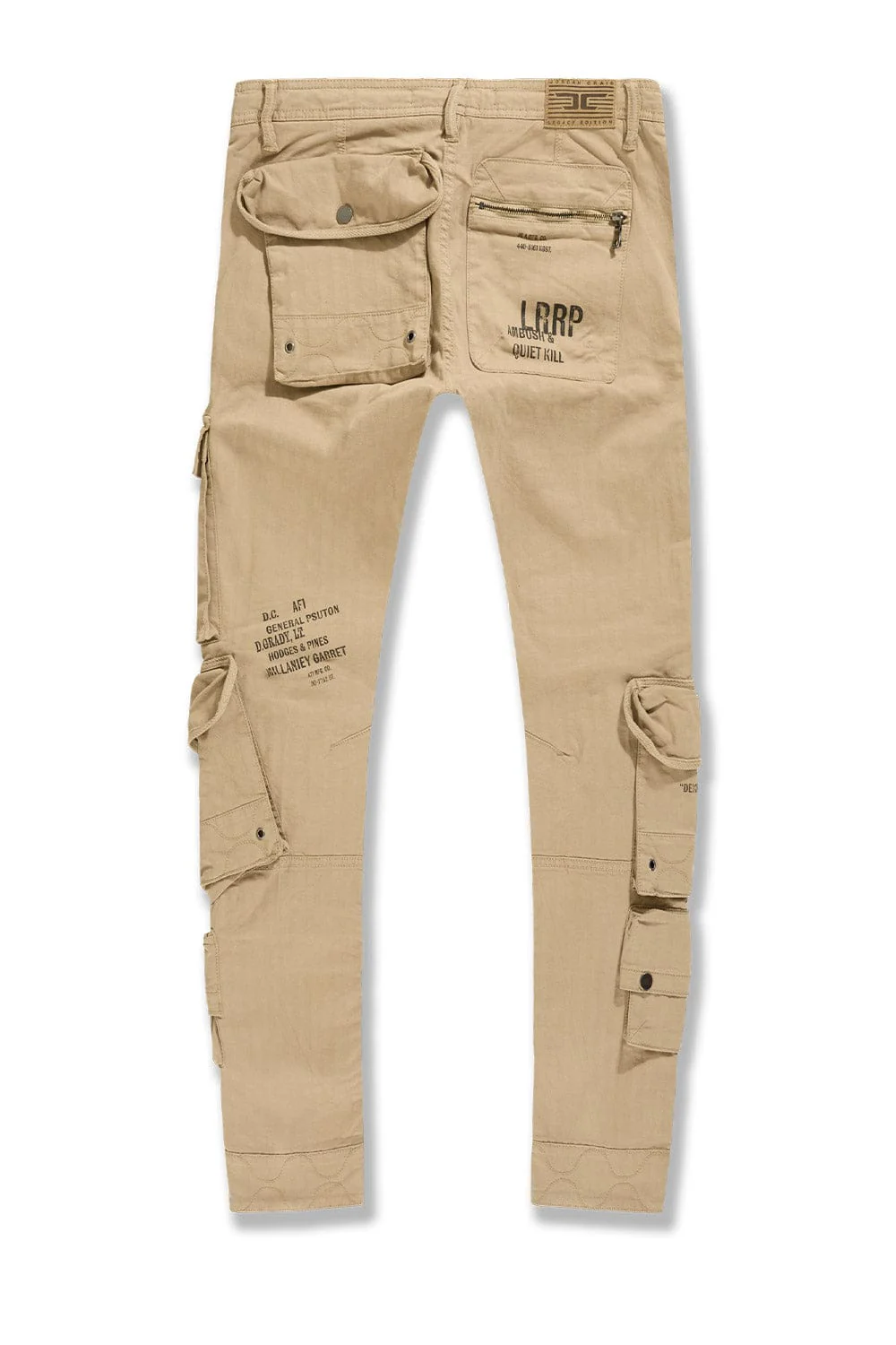 Slim Taper Fit - Defcon Cargo Pants (Khaki) - Sean Collection - Image 6