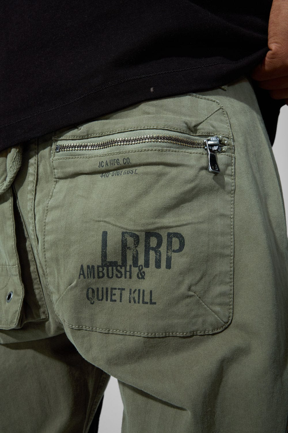 Slim Taper Fit - Defcon Cargo Pants (Olive) - Sean Collection - Image 4