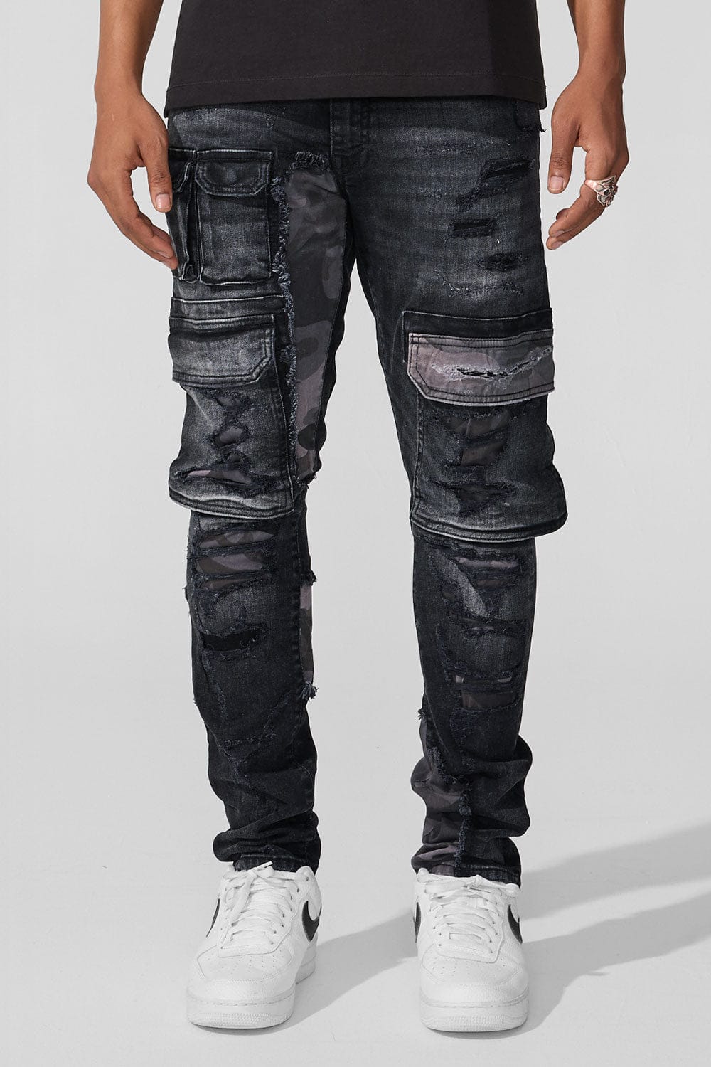 Slim Taper Fit - Devotion Denim (Black Shadow) - Sean Collection - Image 4