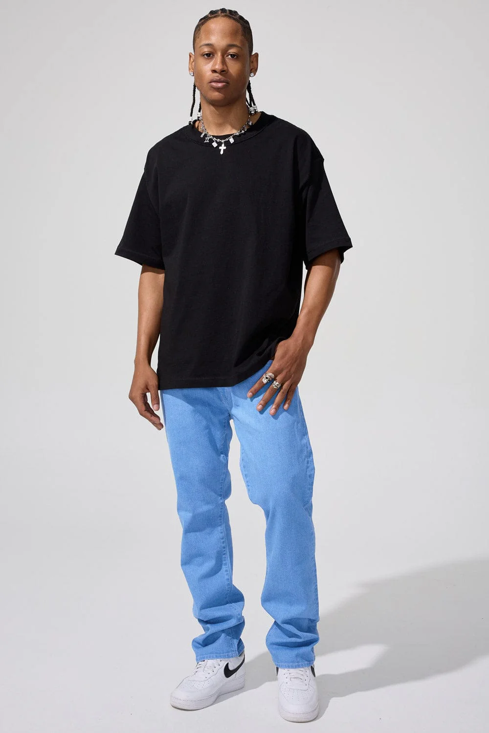 Straight Fit - Upper East Side Denim (Raw Light Blue) - Collins Collection - Image 2