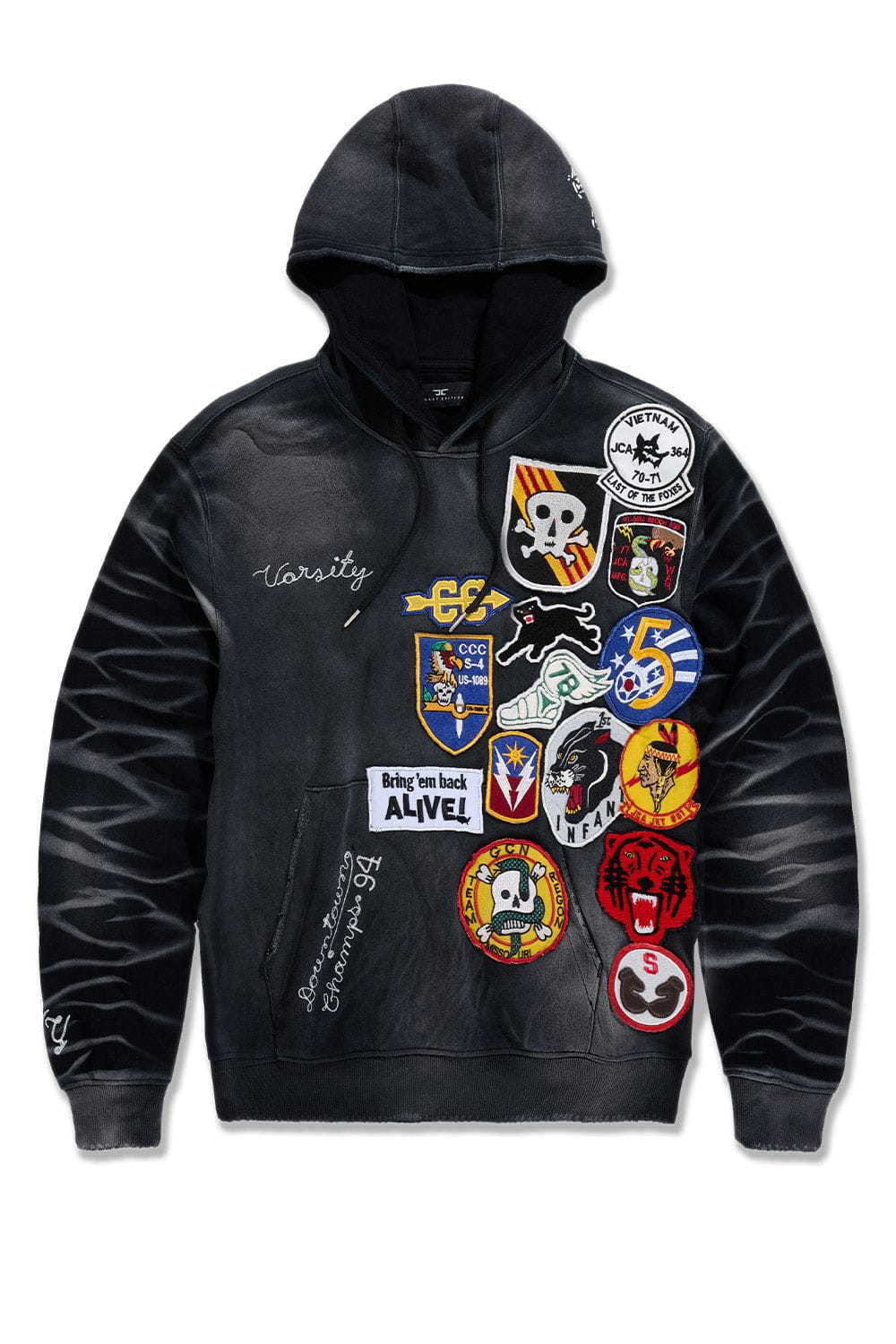 War Angel Pullover Hoodie (Vintage Black) - Image 11