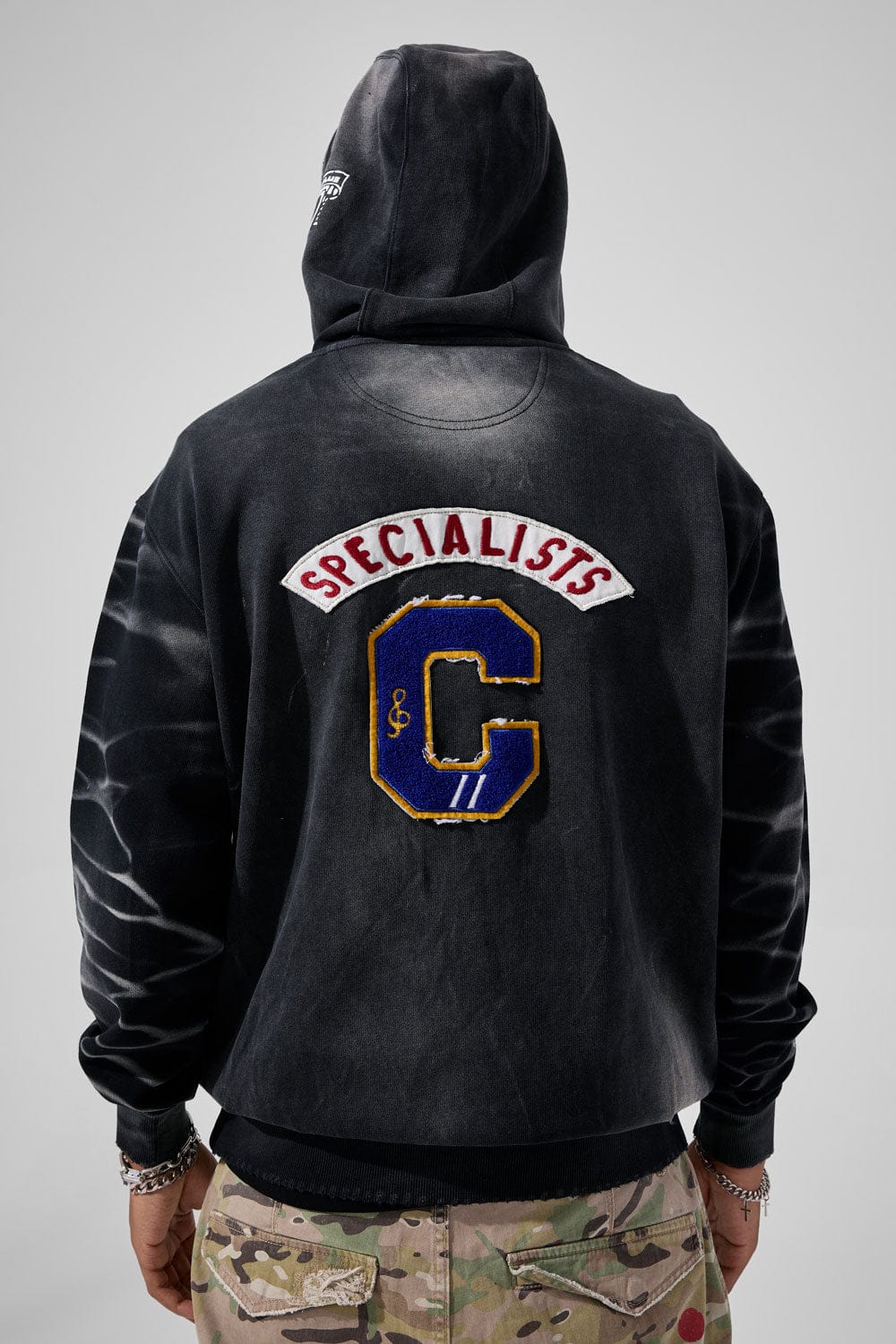 War Angel Pullover Hoodie (Vintage Black) - Image 3