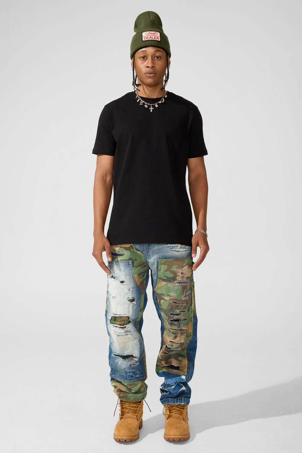 Wide Leg Fit - Front Line Denim - Brian Collection (Vintage Camo) - Image 3