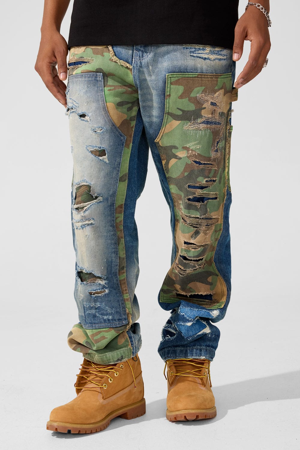 Wide Leg Fit - Front Line Denim - Brian Collection (Vintage Camo) - Image 5