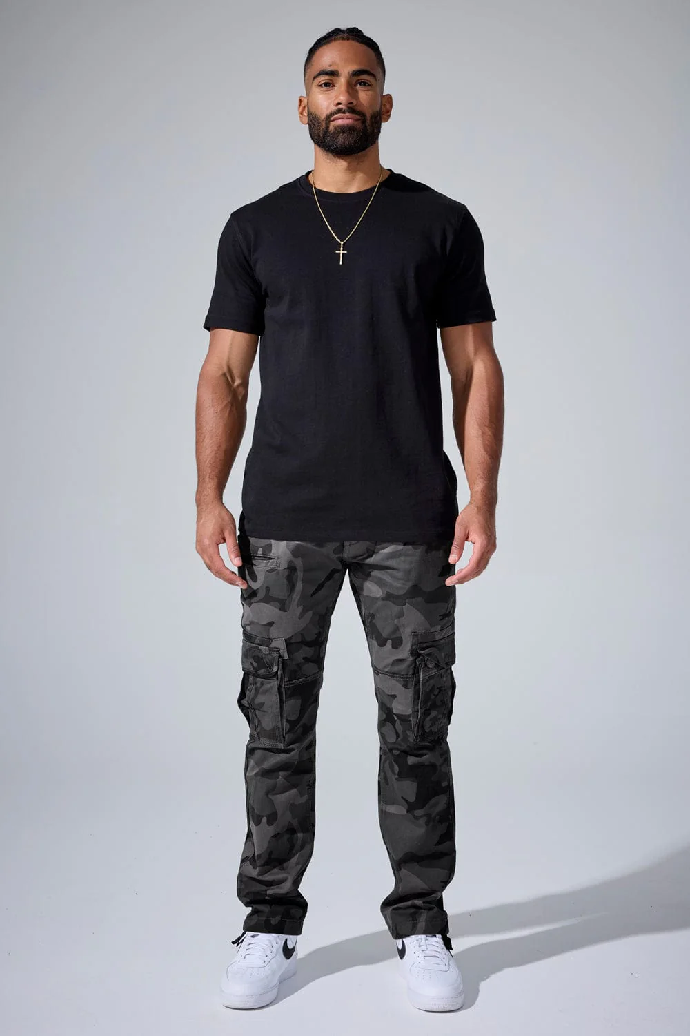 Xavier - OG Camo Cargo Pants (Black Camo) - Image 3