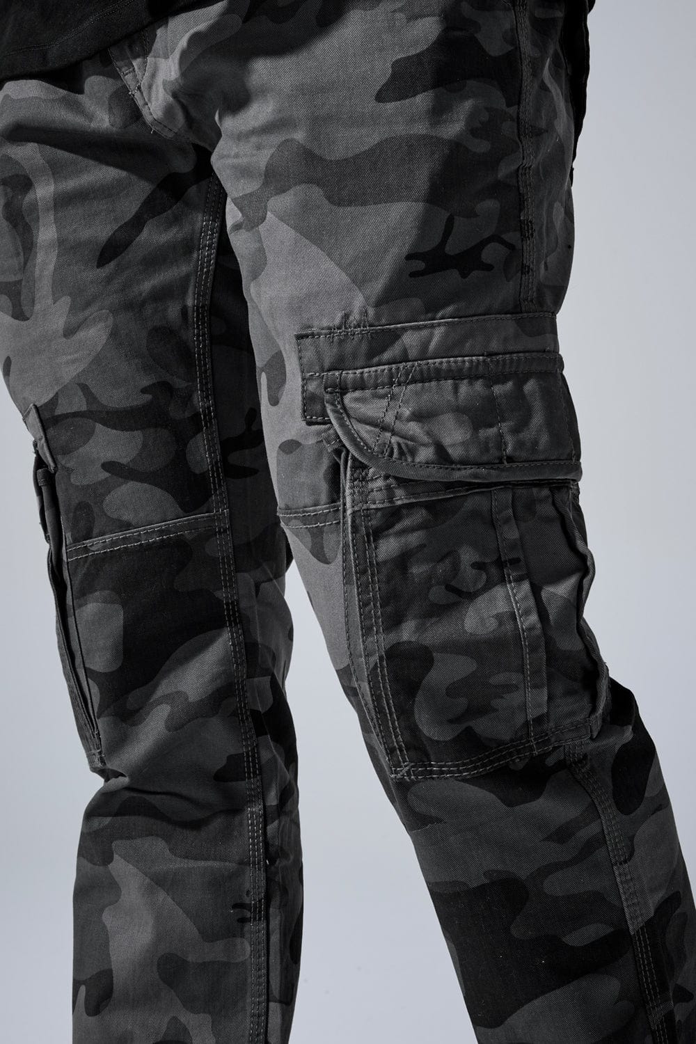 Xavier - OG Camo Cargo Pants (Black Camo) - Image 4
