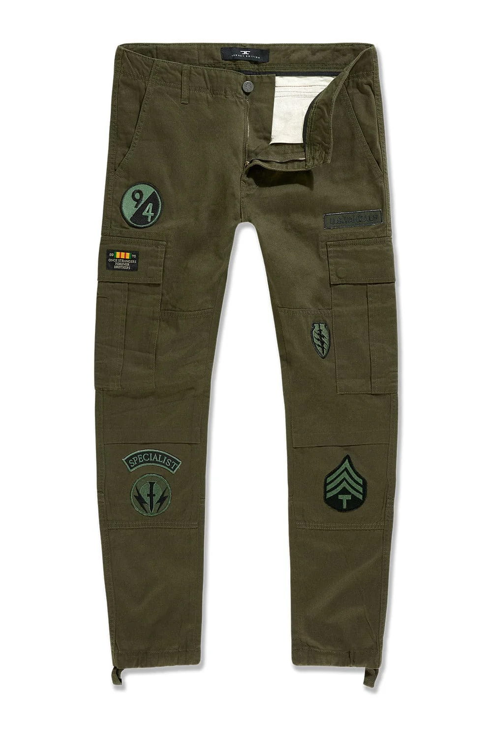 Xavier - Prestige Tonal Cargo Pants (Army Green) - Image 3