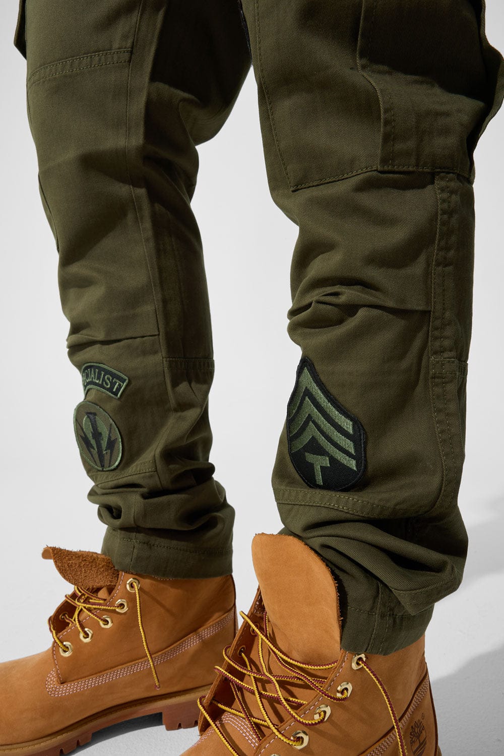 Xavier - Prestige Tonal Cargo Pants (Army Green) - Image 5