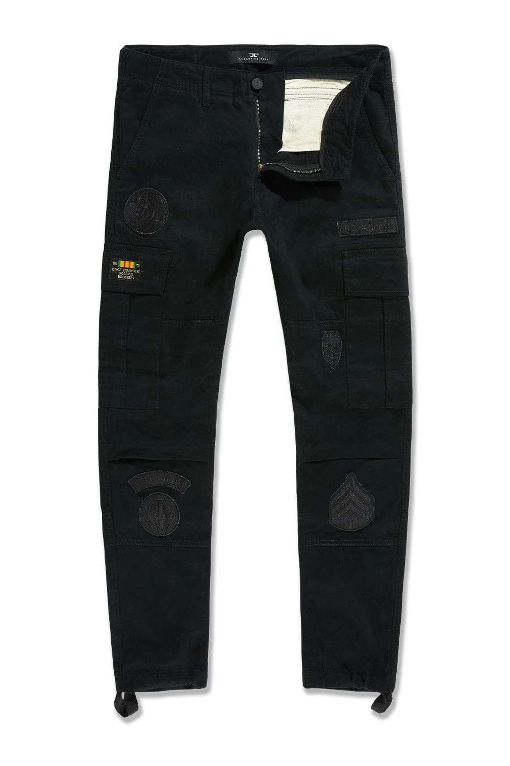 Xavier - Prestige Tonal Cargo Pants (Black) - Image 2
