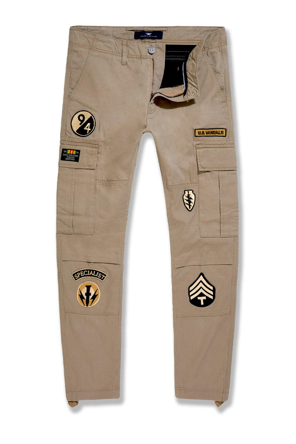 Xavier - Prestige Tonal Cargo Pants (Khaki) - Image 2
