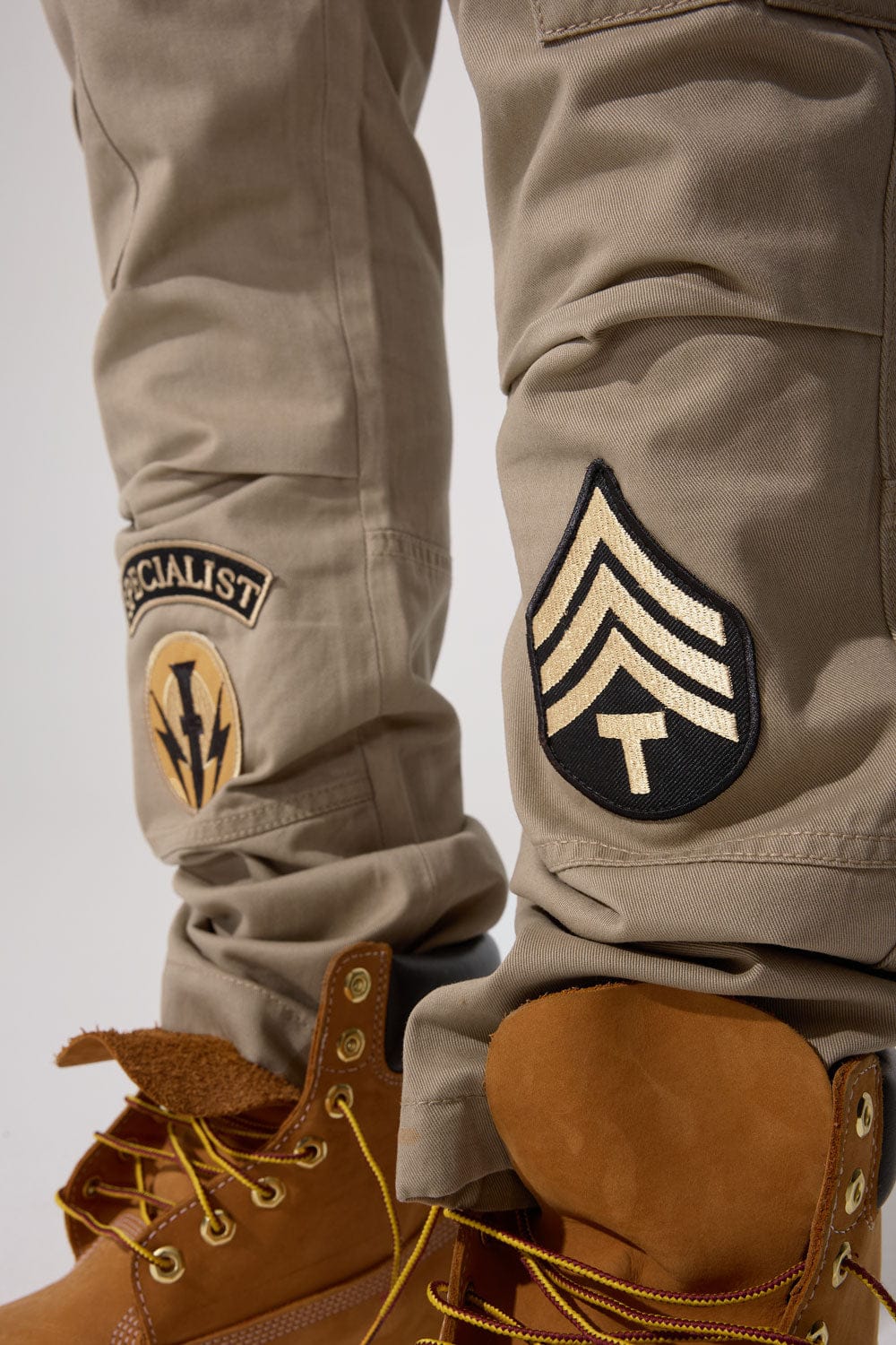 Xavier - Prestige Tonal Cargo Pants (Khaki) - Image 6