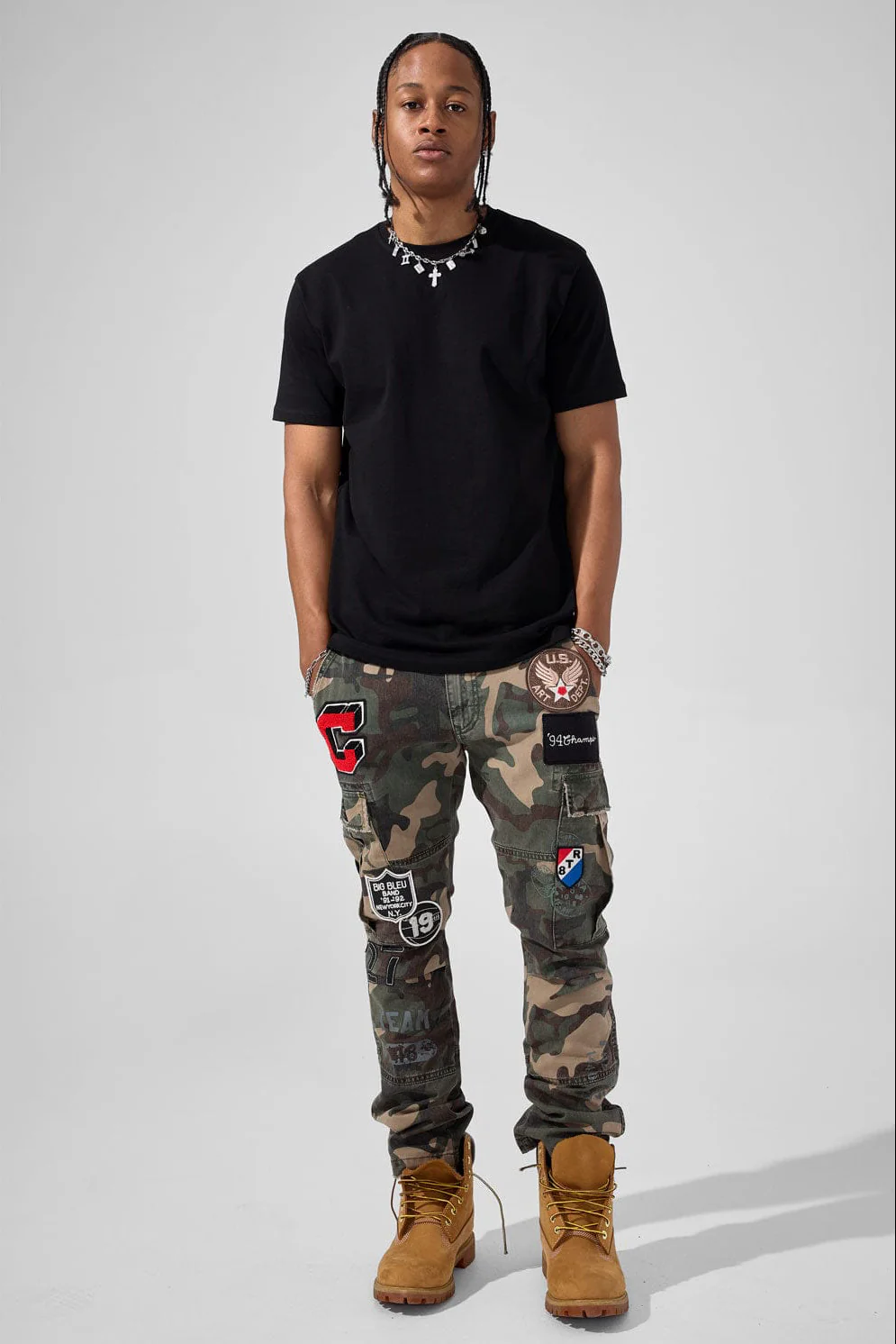 Xavier - Purple Heart Cargo Pants (Woodland) - Image 15