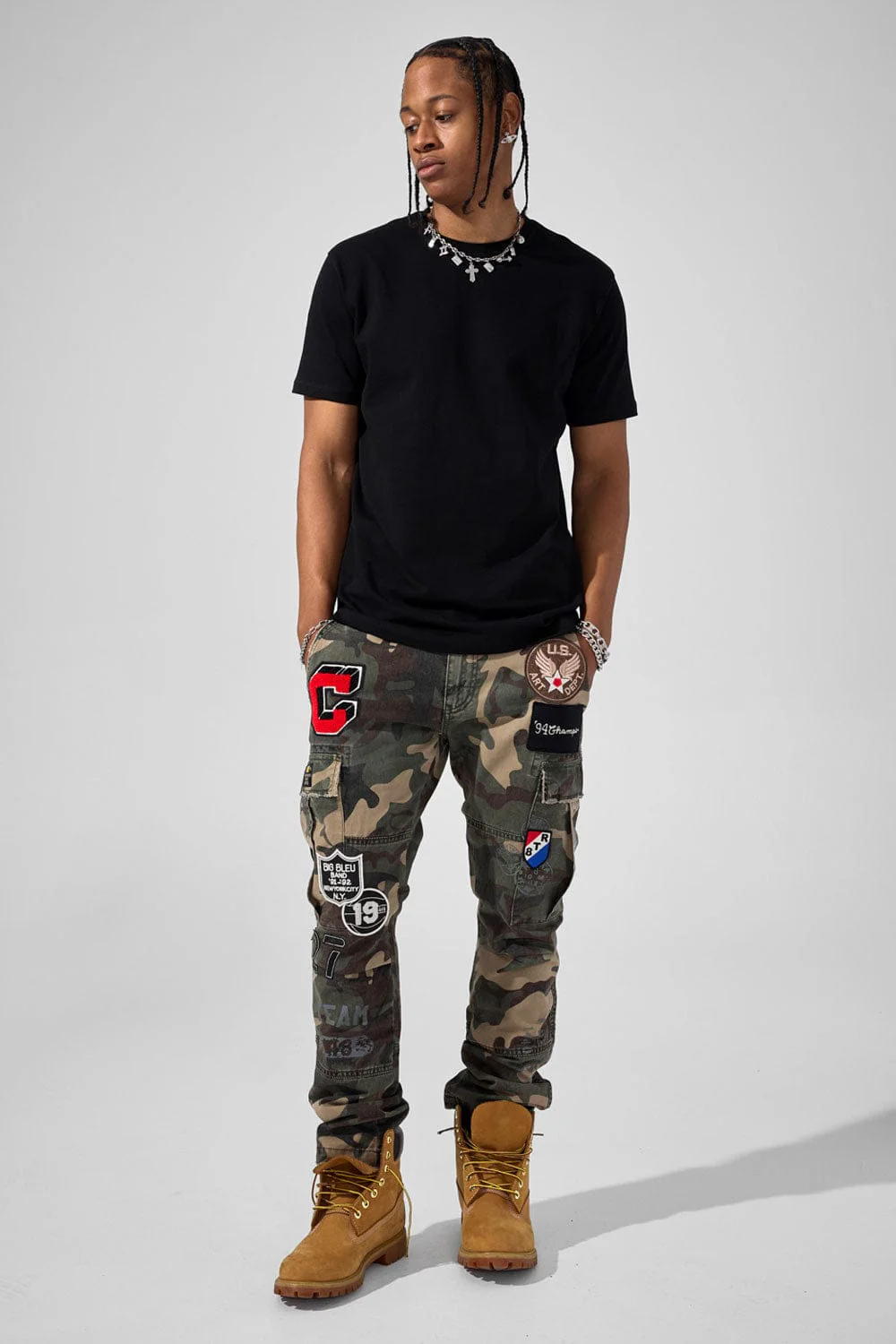 Xavier - Purple Heart Cargo Pants (Woodland) - Image 3